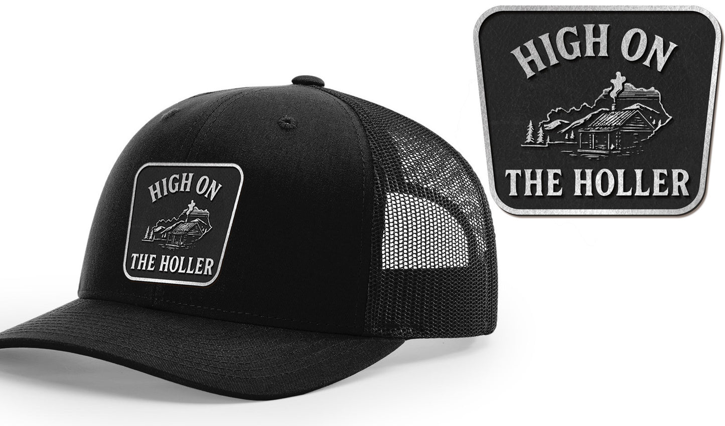 High on the Holler – Richardson 112 Trucker Hat (Black)