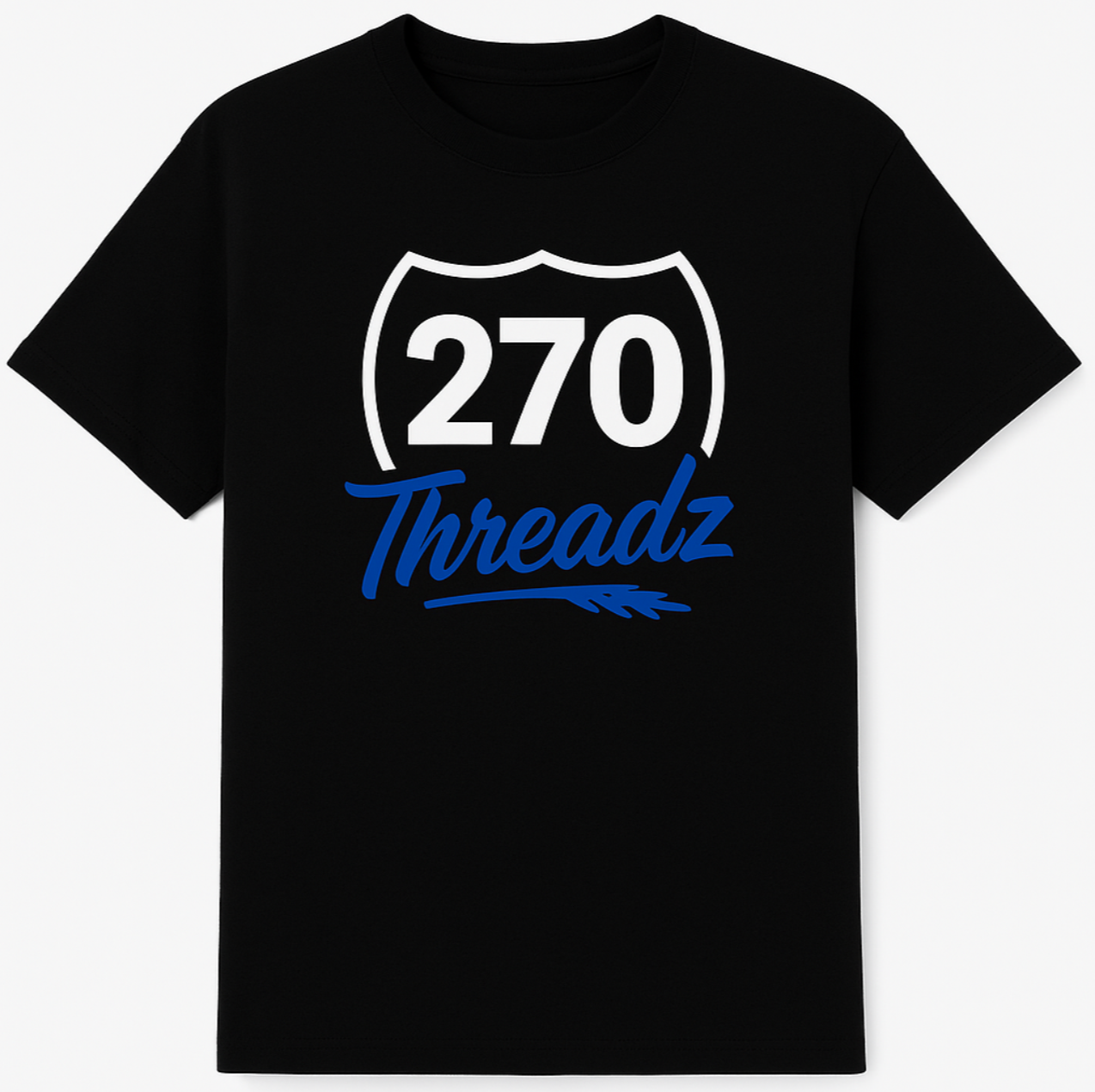 270 Threadz Company Logo Tee – Route Born. Porch Built.