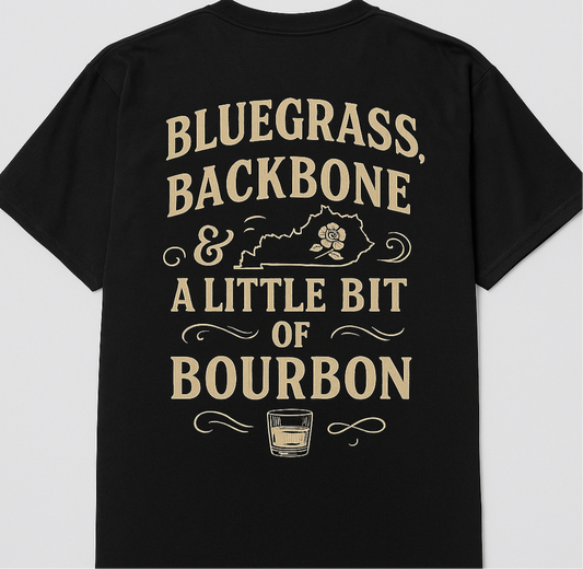 Bluegrass, Backbone & Bourbon Tee- 270Threadz Original